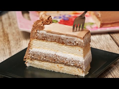 Puslica torta / Meringue chocolate creamy and tasty cake (ENG SUB)