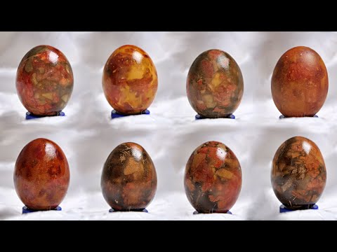 Farbanje jaja - prirodni materijali - prelepe šare