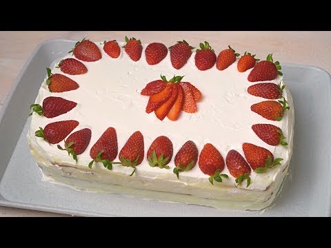Brza torta sa jagodama / Quick strawberry cake (ENG SUB)